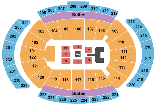 T-Mobile Center WWE Seating Chart